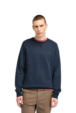 FELPA GIROCOLLO CON ROVESCIO SPAZZOLATO EXETER RIVER DARK BLUE